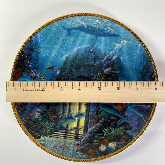 Undersea Visions Temple of Treasures Plate 1014A 1995 - Picture 5 of 7